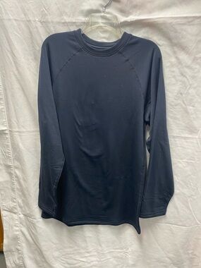 Savane Dark Navy Long Sleeve Crewneck Shirt